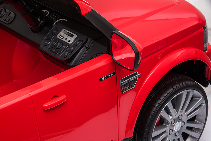 Kids Electric Ride On Land Rover Discovery 12v Single Seat Red - Image 25