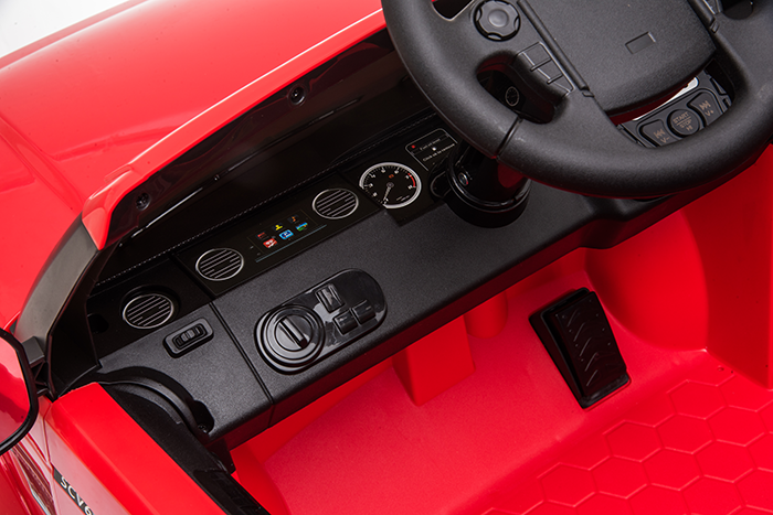 Kids Electric Ride On Land Rover Discovery 12v Single Seat Red - Image 33