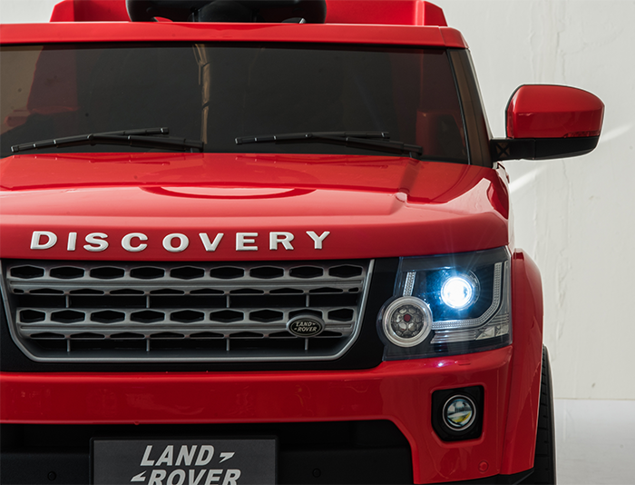 Kids Electric Ride On Land Rover Discovery 12v Single Seat Red - Image 36