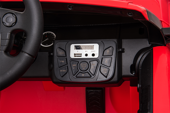 Kids Electric Ride On Land Rover Discovery 12v Single Seat Red - Image 40