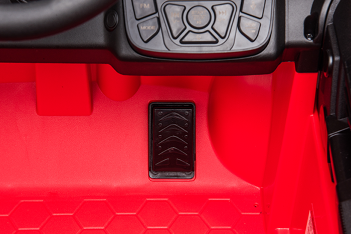 Kids Electric Ride On Land Rover Discovery 12v Single Seat Red - Image 43