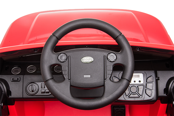 Kids Electric Ride On Land Rover Discovery 12v Single Seat Red - Image 19