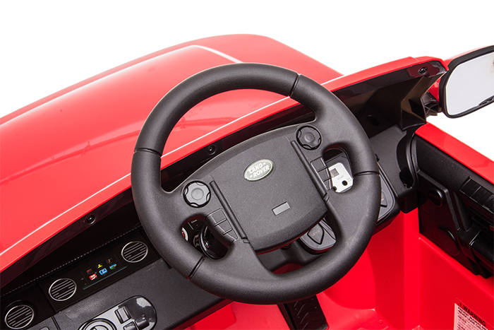 Kids Electric Ride On Land Rover Discovery 12v Single Seat Red - Image 20