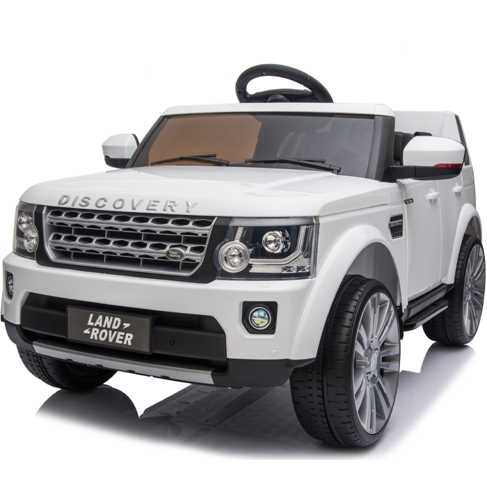 Kids Electric Ride On Land Rover Discovery 12v Single Seat - White - Image 3