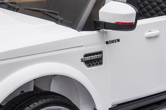 Kids Electric Ride On Land Rover Discovery 12v Single Seat - White - Image 17