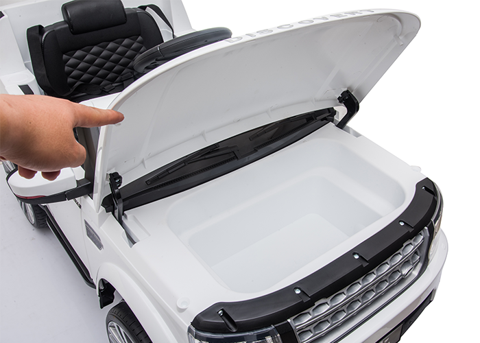 Kids Electric Ride On Land Rover Discovery 12v Single Seat - White - Image 20