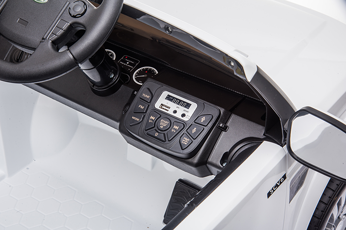 Kids Electric Ride On Land Rover Discovery 12v Single Seat - White - Image 30