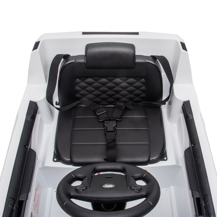 Kids Electric Ride On Land Rover Discovery 12v Single Seat - White - Image 36