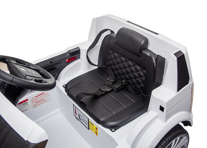Kids Electric Ride On Land Rover Discovery 12v Single Seat - White - Image 37