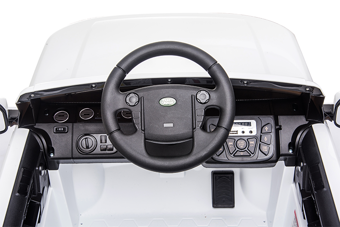 Kids Electric Ride On Land Rover Discovery 12v Single Seat - White - Image 41