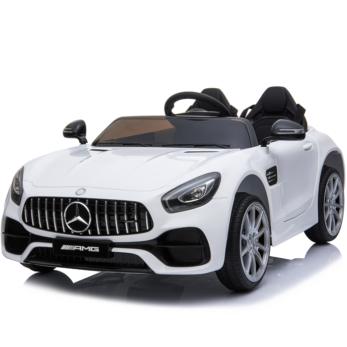 Kids Electric Car Mercedes AMG GT 12v Twin Seat - White