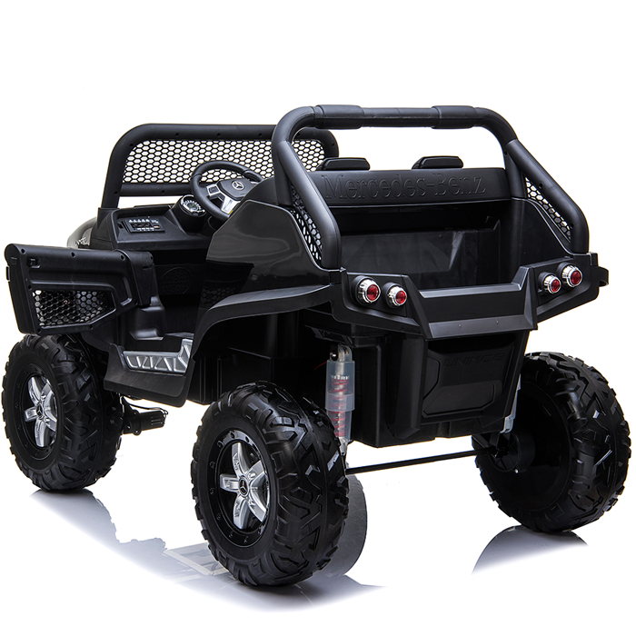 Kids Ride On Mercedes-Benz UniMog - 12V Black - Image 7