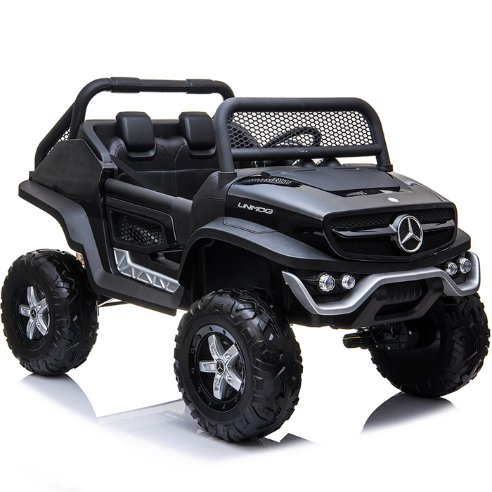 Kids Ride On Mercedes-Benz UniMog - 12V Black - Image 5