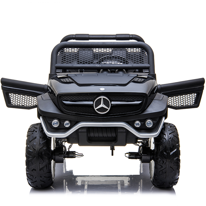 Kids Ride On Mercedes-Benz UniMog - 12V Black - Image 9