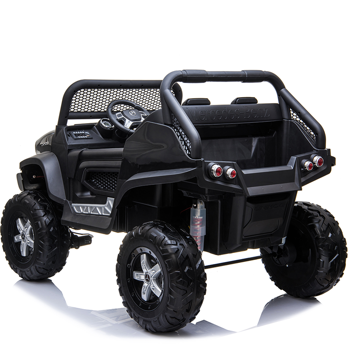 Kids Ride On Mercedes-Benz UniMog - 12V Black - Image 6