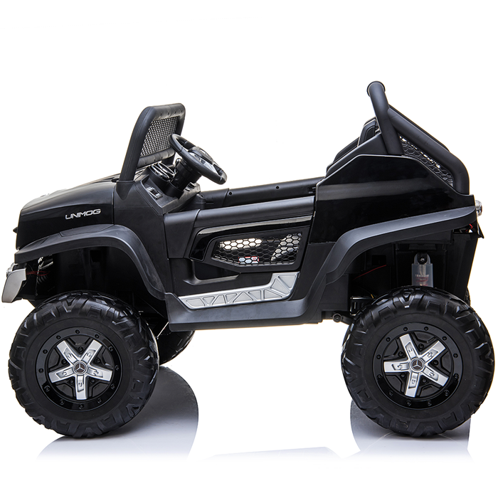 Kids Ride On Mercedes-Benz UniMog - 12V Black - Image 12