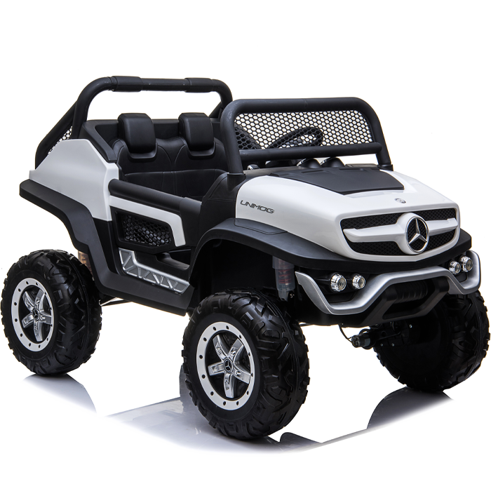 Kids Electric Ride On Mercedes-Benz UniMog White - Image 3