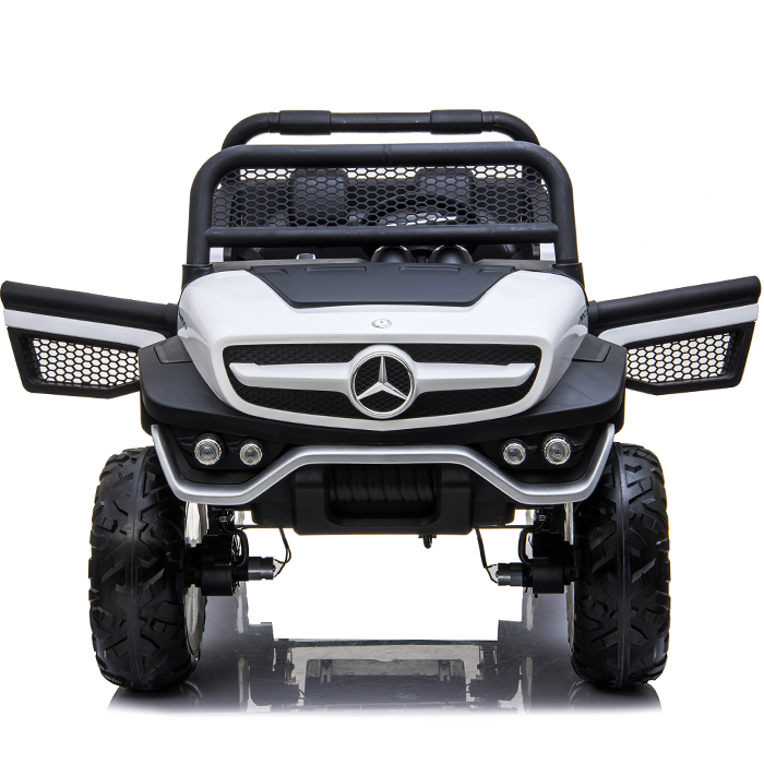 Kids Electric Ride On Mercedes-Benz UniMog White - Image 6