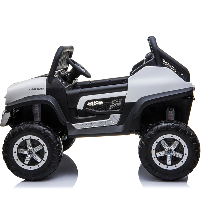 Kids Electric Ride On Mercedes-Benz UniMog White - Image 12
