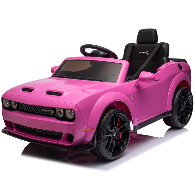 Kids Electric Ride On 12V Dodge Challenger Pink Ride on Kids Car