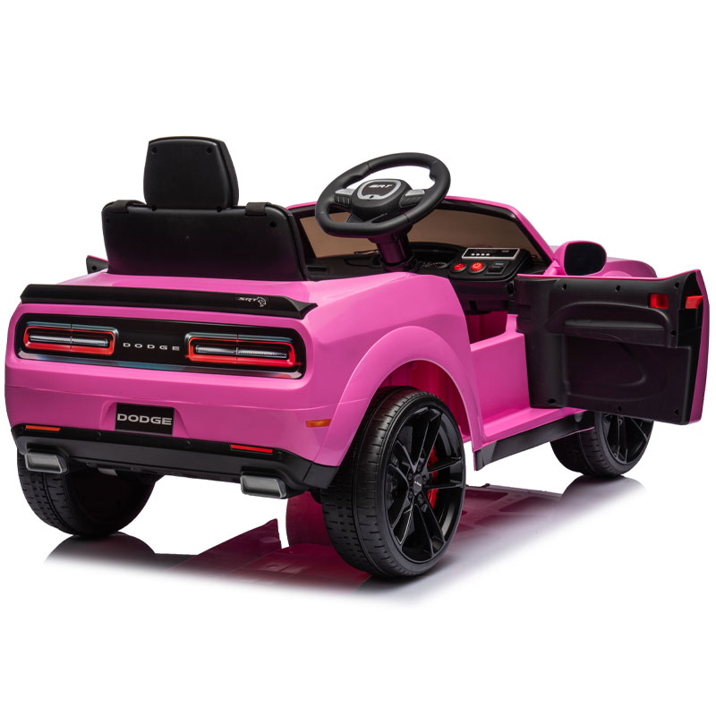 Kids Electric Ride On 12V Dodge Challenger Pink Ride on Kids Car