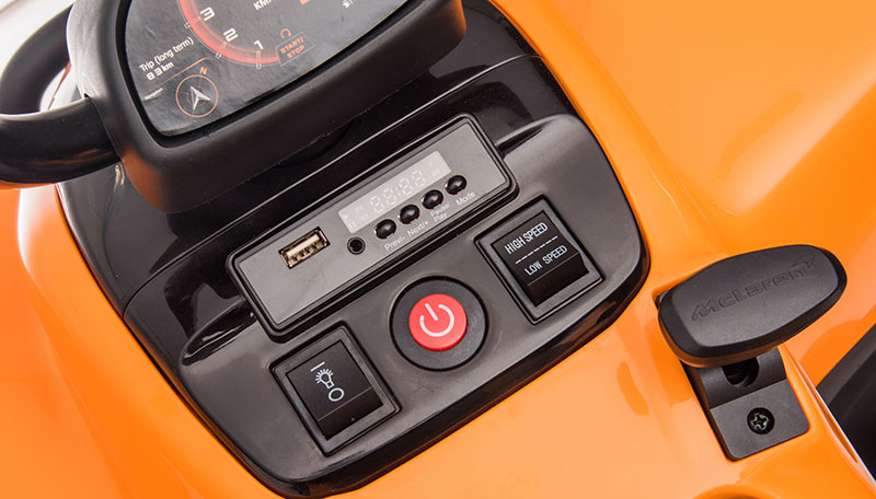Kids Ride On 12V Electric McLaren Quad Bike Orange